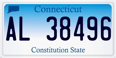 CT license plate AL38496