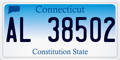 CT license plate AL38502