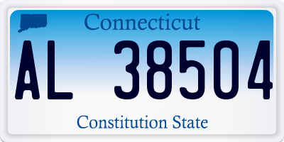 CT license plate AL38504