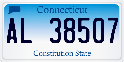 CT license plate AL38507