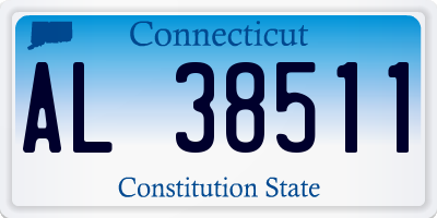 CT license plate AL38511