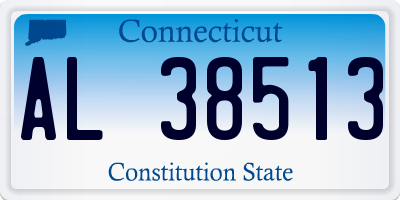 CT license plate AL38513