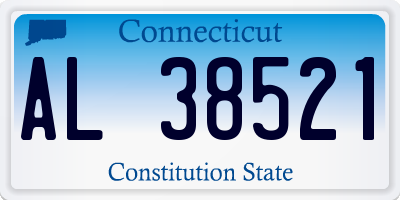 CT license plate AL38521