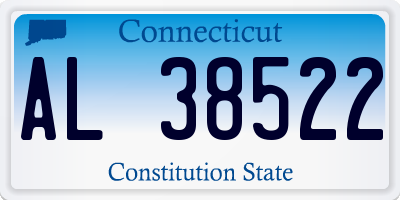 CT license plate AL38522