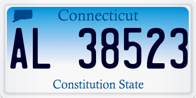 CT license plate AL38523