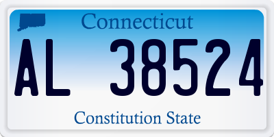 CT license plate AL38524