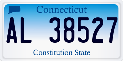 CT license plate AL38527