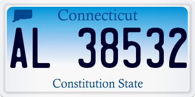 CT license plate AL38532