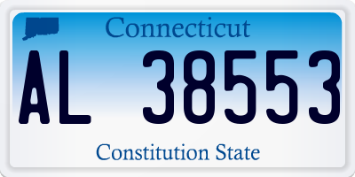 CT license plate AL38553