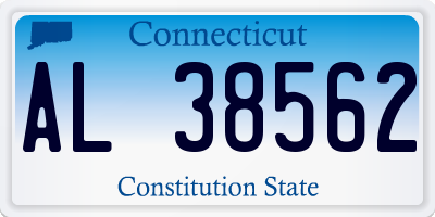 CT license plate AL38562