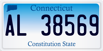 CT license plate AL38569