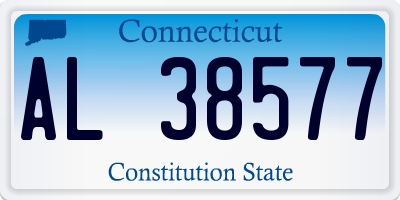 CT license plate AL38577
