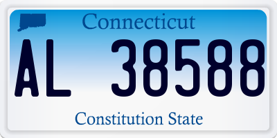 CT license plate AL38588