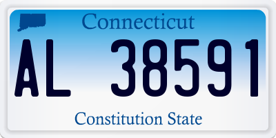 CT license plate AL38591