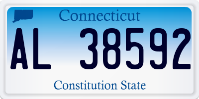 CT license plate AL38592