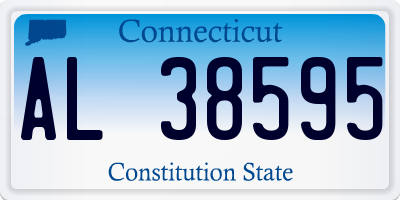 CT license plate AL38595
