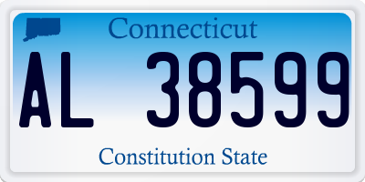 CT license plate AL38599