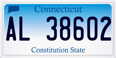 CT license plate AL38602