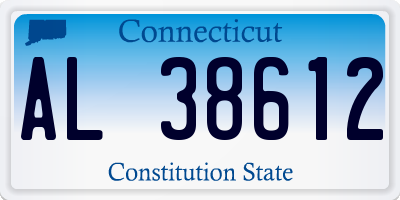 CT license plate AL38612