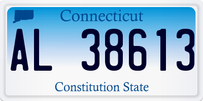 CT license plate AL38613