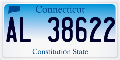CT license plate AL38622