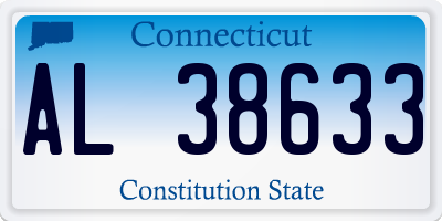 CT license plate AL38633