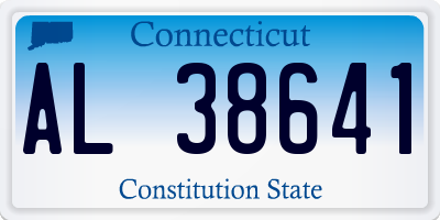 CT license plate AL38641