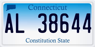 CT license plate AL38644