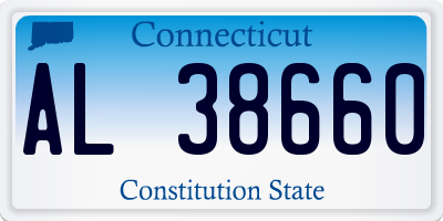 CT license plate AL38660