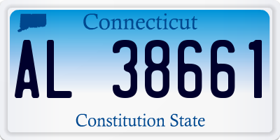 CT license plate AL38661