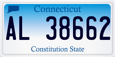 CT license plate AL38662
