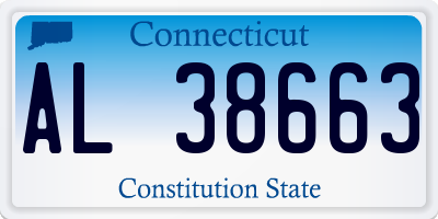 CT license plate AL38663