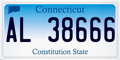 CT license plate AL38666
