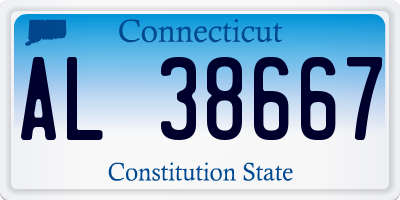 CT license plate AL38667