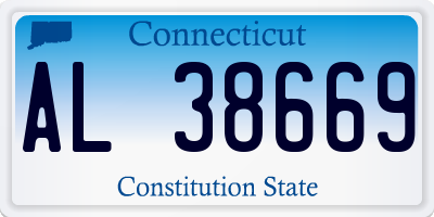 CT license plate AL38669