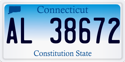 CT license plate AL38672