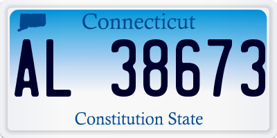 CT license plate AL38673