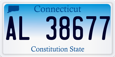 CT license plate AL38677