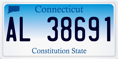 CT license plate AL38691