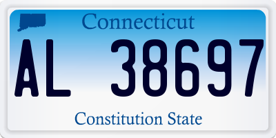CT license plate AL38697