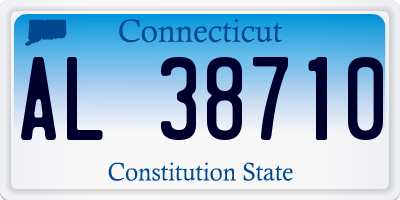 CT license plate AL38710