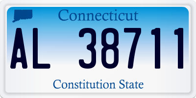 CT license plate AL38711