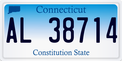 CT license plate AL38714