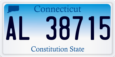 CT license plate AL38715