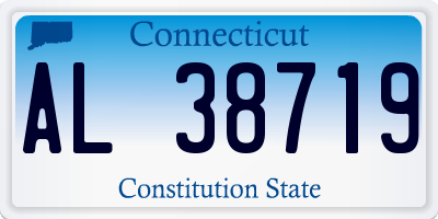 CT license plate AL38719