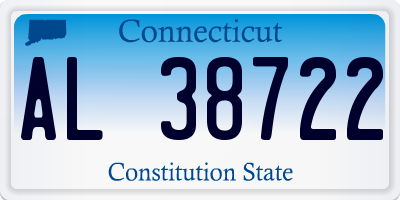 CT license plate AL38722