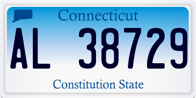 CT license plate AL38729