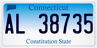 CT license plate AL38735