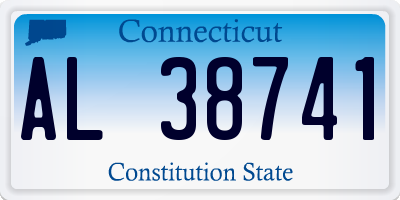 CT license plate AL38741