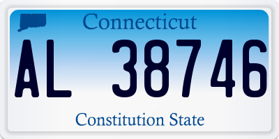 CT license plate AL38746